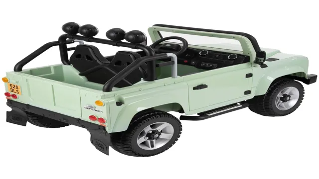 Explore the Great Outdoors with 12V Land Rover Electric Battery-Powered Kids Ride-on Car in Green: A Perfect Way to Fuel Your Child’s Adventure!