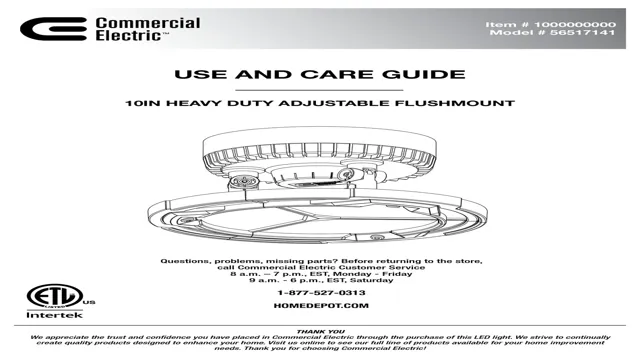 commercial electric use and care guide