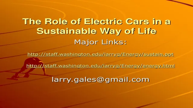role of electric cars in the economic benefits