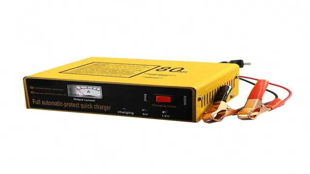 chicago electric car battery charger yellow