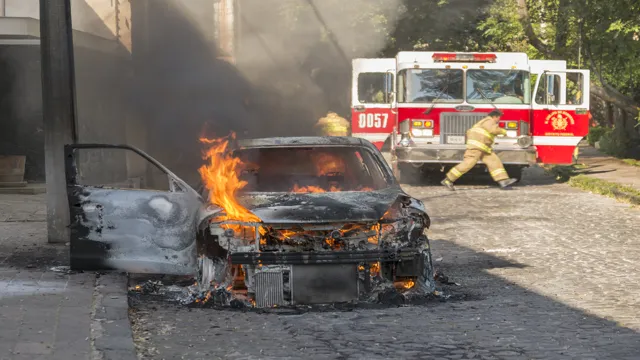 electric car batteries catching on fire