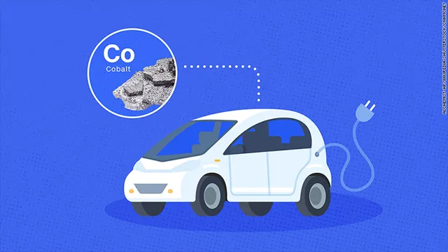 electric car battery cobalt usage kg
