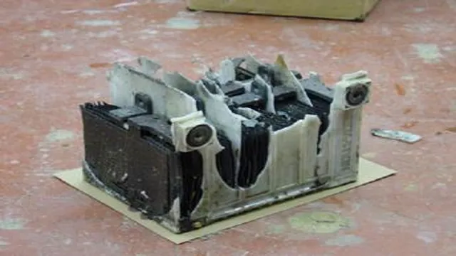 electric car battery exploded