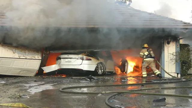 electric car battery exploded in florida usa