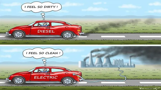 electric car with battery comic