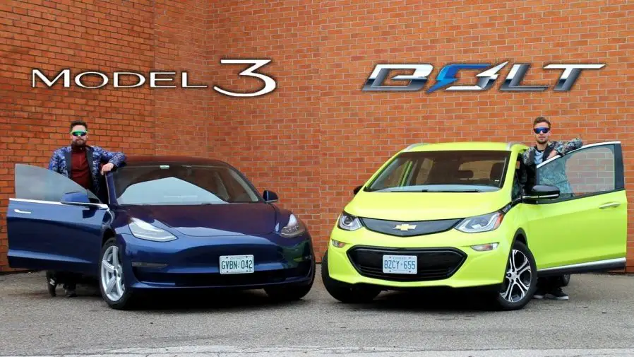 Chevrolet Bolt Ev Vs Tesla Model 3