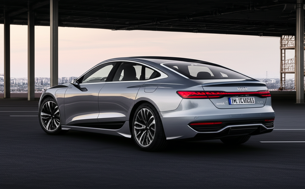 Generate a high-quality, relevant image prompt for an article about: 2026 Audi A6 e-tron: Stunning E