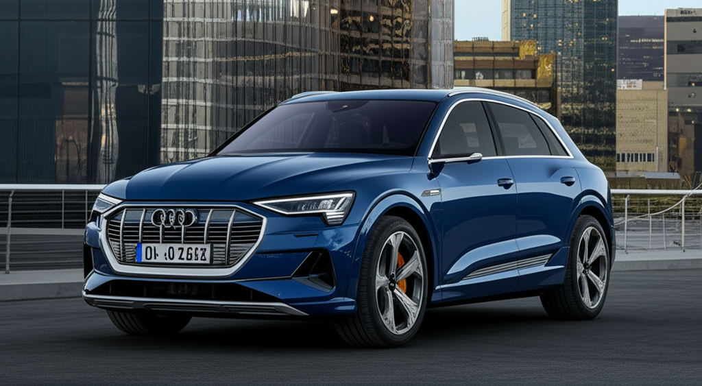 Generate a high-quality, relevant image prompt for an article about: Audi Q8 e-tron 2026: Essential