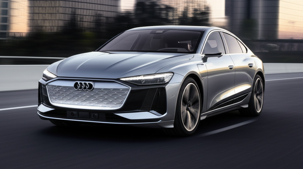 Generate a high-quality, relevant image prompt for an article about: 2026 Audi A6 e-tron: Essential