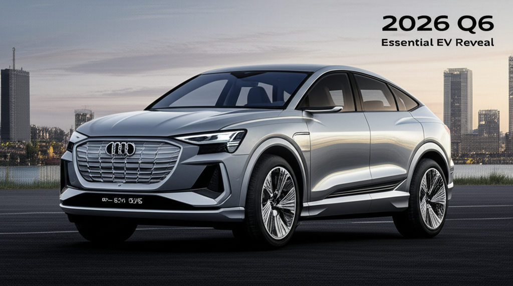 Generate a high-quality, relevant image prompt for an article about: 2026 Audi Q6 E-Tron: Essential