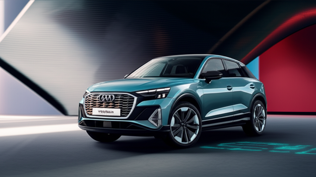 Generate a high-quality, relevant image prompt for an article about: Audi Q2 e-tron 2026: Essential