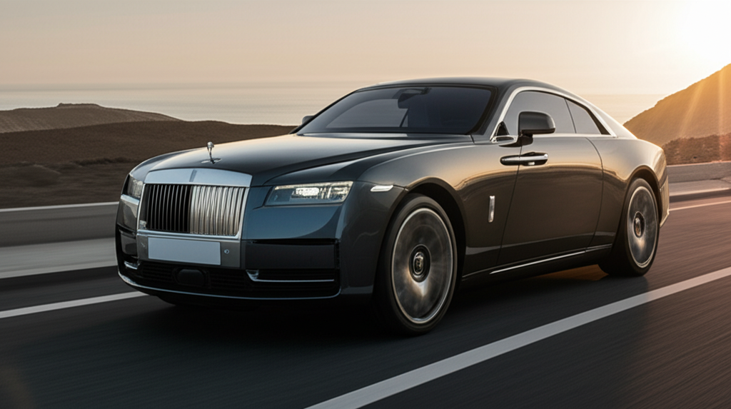 Generate a high-quality, relevant image prompt for an article about: Rolls-Royce Spectre Cost: Essen