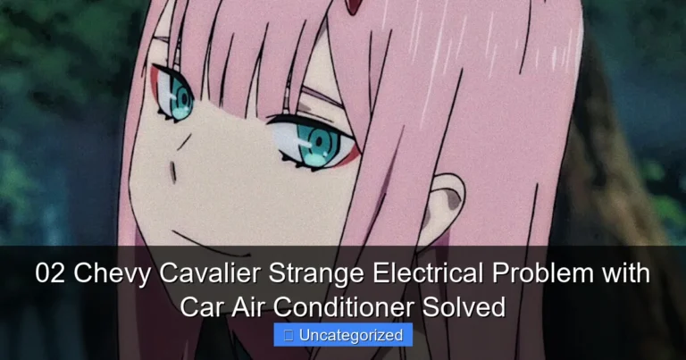 02 Chevy Cavalier Strange Electrical Problem with Car Air Conditioner Solved