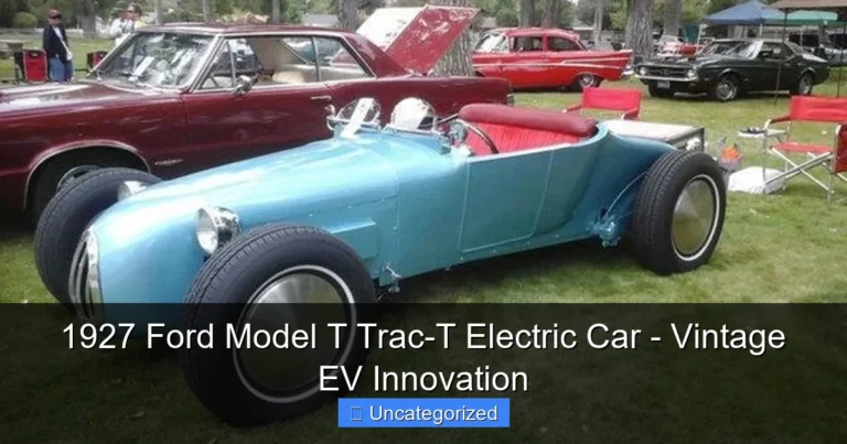 1927 Ford Model T Trac-T Electric Car - Vintage EV Innovation