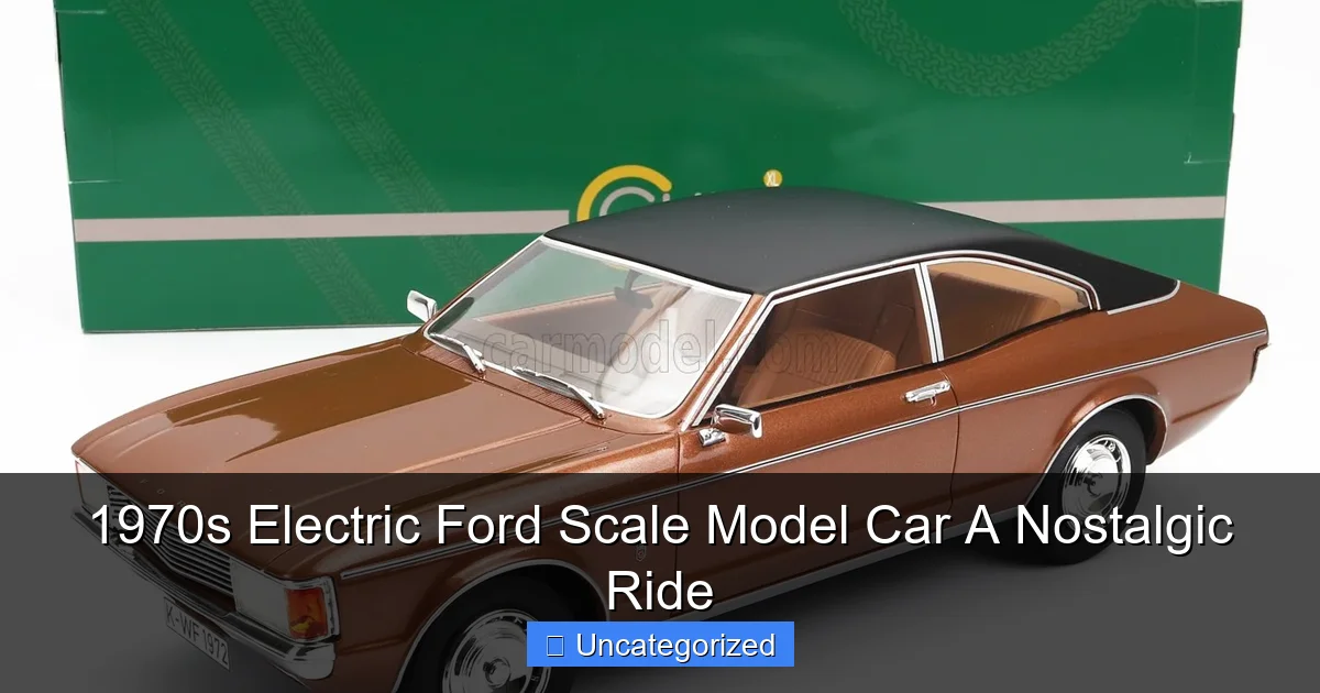 1970s Electric Ford Scale Model Car A Nostalgic Ride