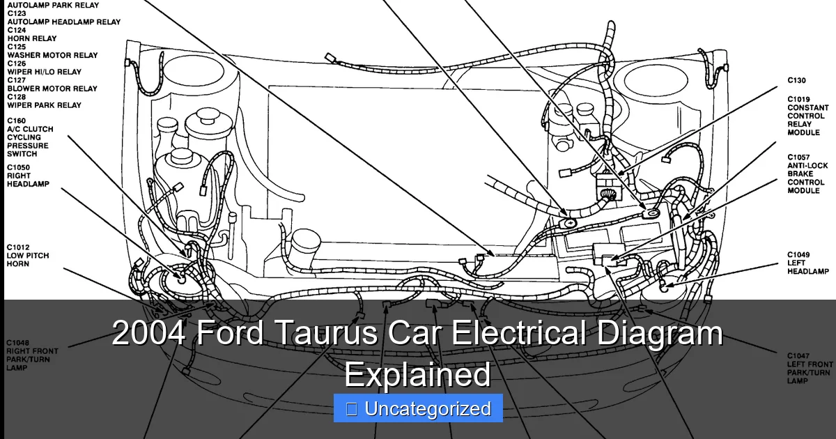 2004 Ford Taurus Car Electrical Diagram Explained