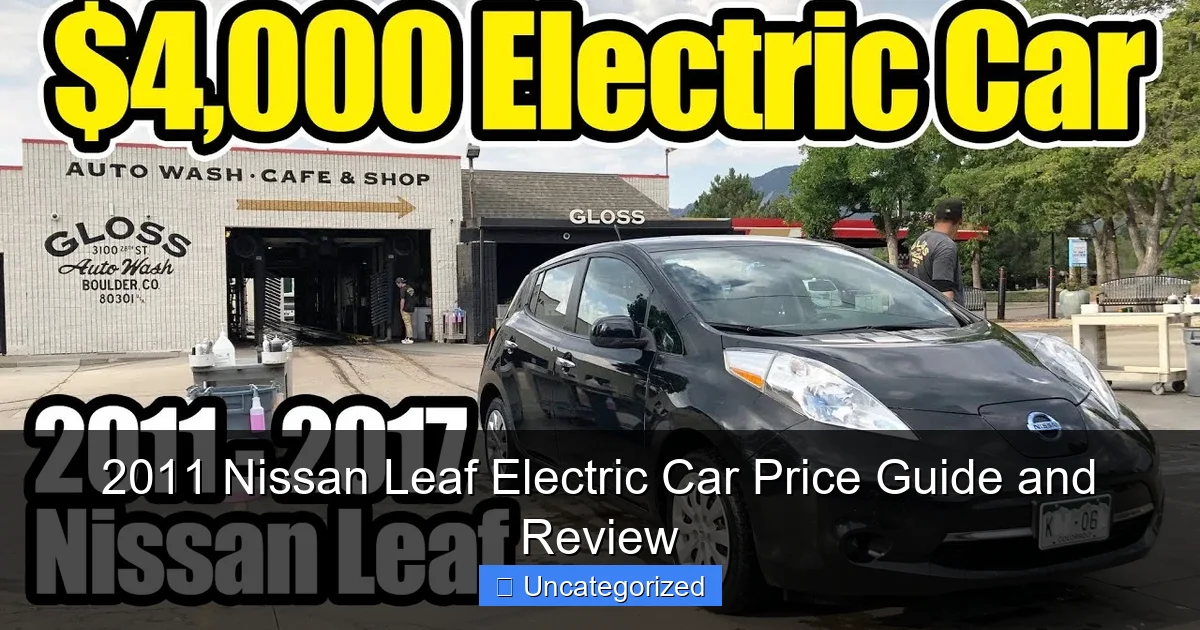 2011 Nissan Leaf Electric Car Price Guide and Review