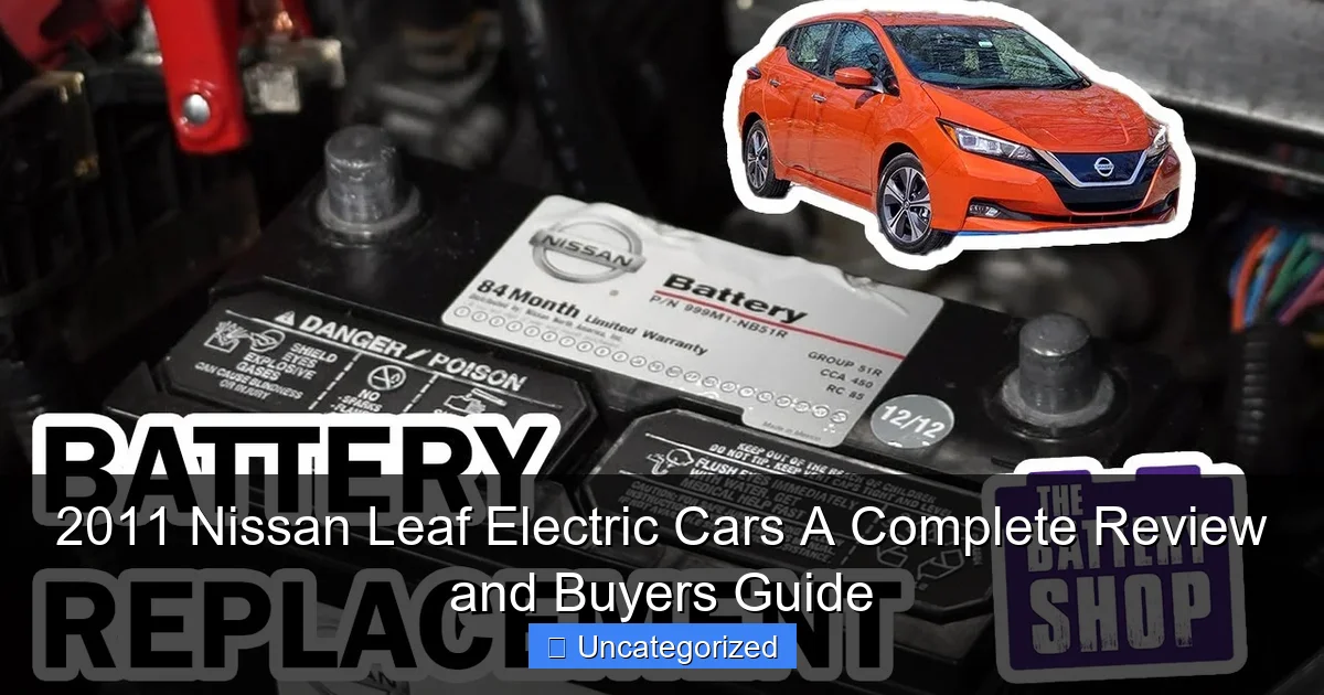 2011 Nissan Leaf Electric Cars A Complete Review and Buyers Guide