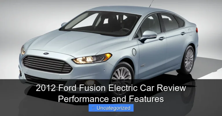 2012 Ford Fusion Electric Car Review Performance and Features
