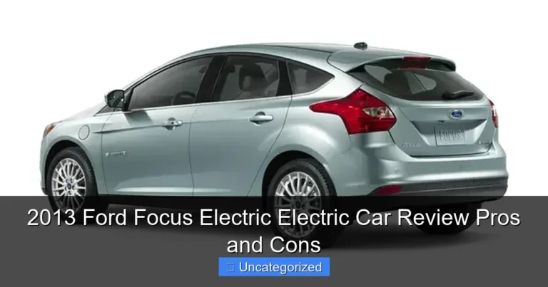2013 Ford Focus Electric Electric Car Review Pros and Cons