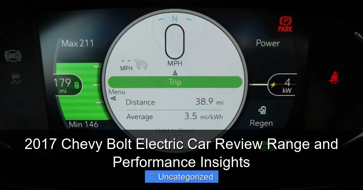 2017 Chevy Bolt Electric Car Review Range and Performance Insights