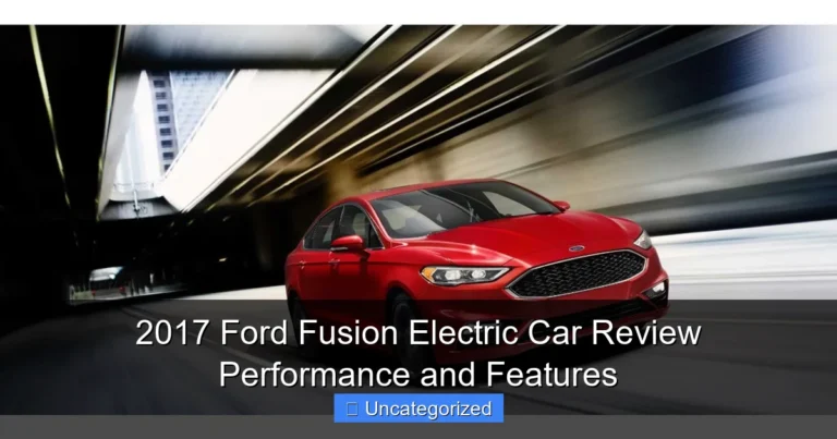 2017 Ford Fusion Electric Car Review Performance and Features