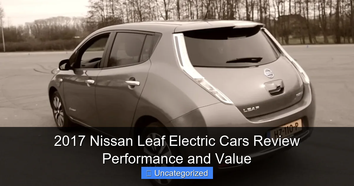 2017 Nissan Leaf Electric Cars Review Performance and Value