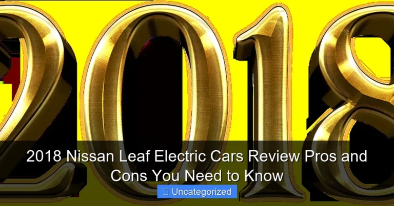 2018 Nissan Leaf Electric Cars Review Pros and Cons You Need to Know