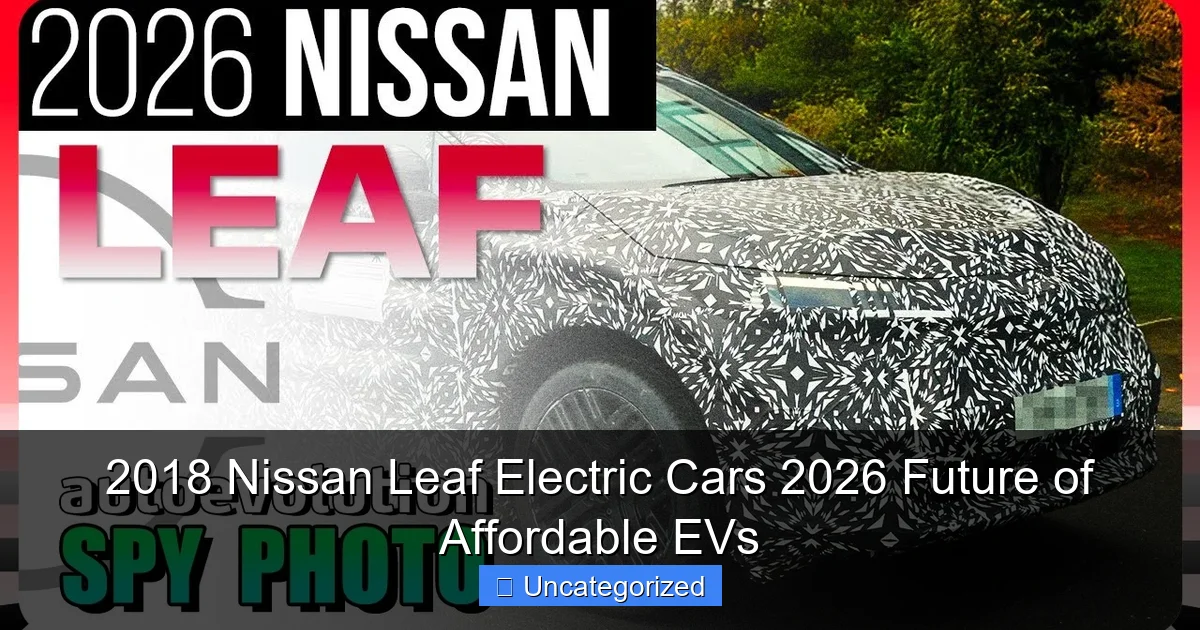 2018 Nissan Leaf Electric Cars 2026 Future of Affordable EVs