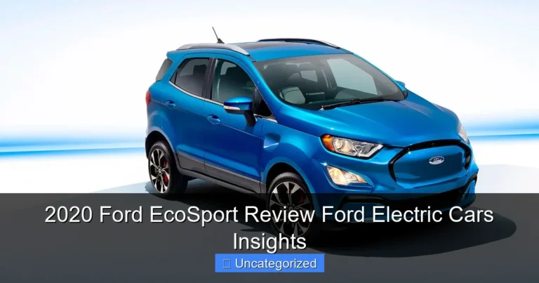 2020 Ford EcoSport Review Ford Electric Cars Insights