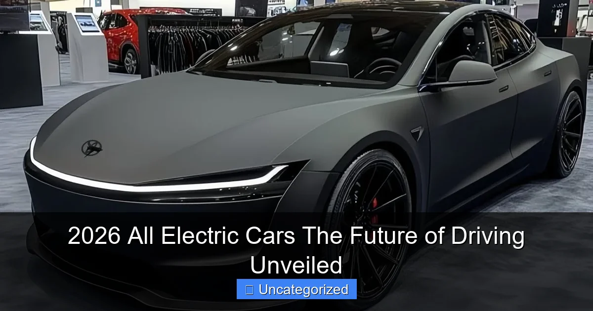 2026 All Electric Cars The Future of Driving Unveiled