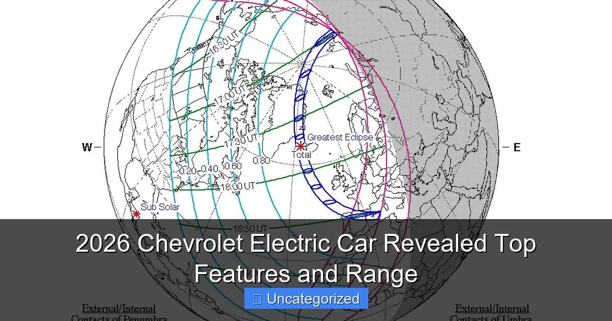 2026 Chevrolet Electric Car Revealed Top Features and Range