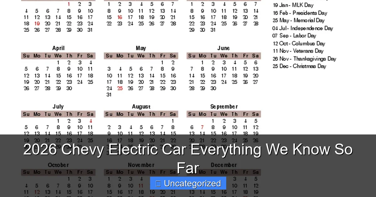 2026 Chevy Electric Car Everything We Know So Far