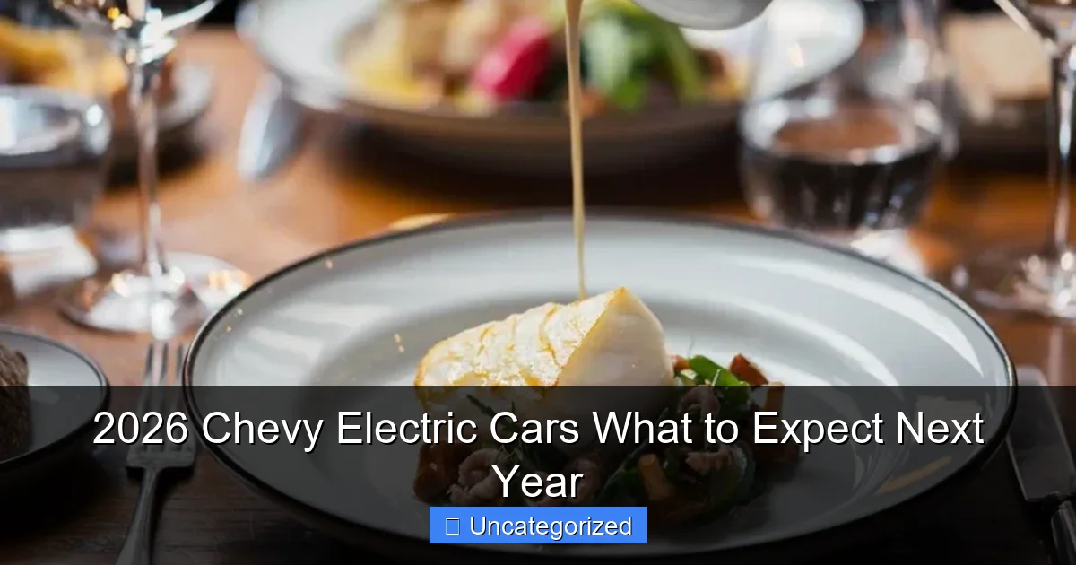 2026 Chevy Electric Cars What to Expect Next Year