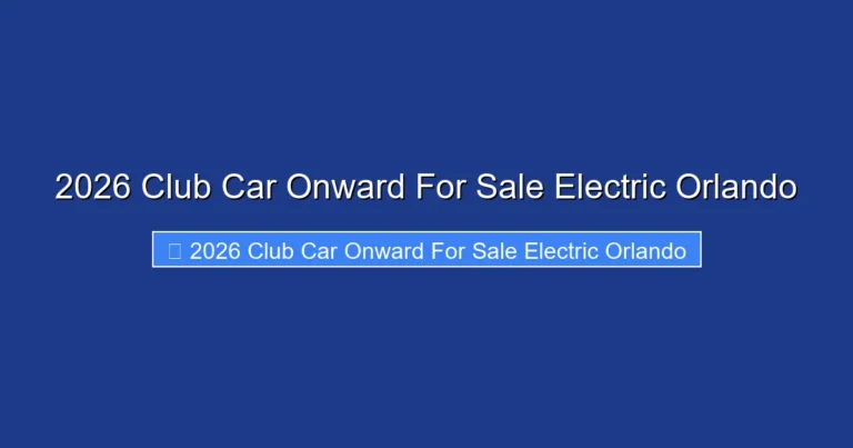 2026 Club Car Onward For Sale Electric Orlando