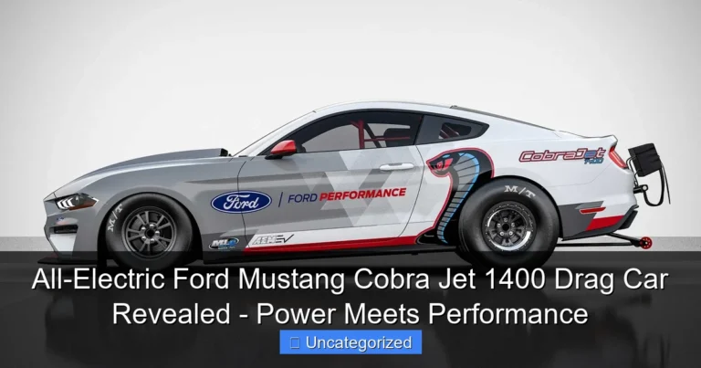 All-Electric Ford Mustang Cobra Jet 1400 Drag Car Revealed - Power Meets Performance