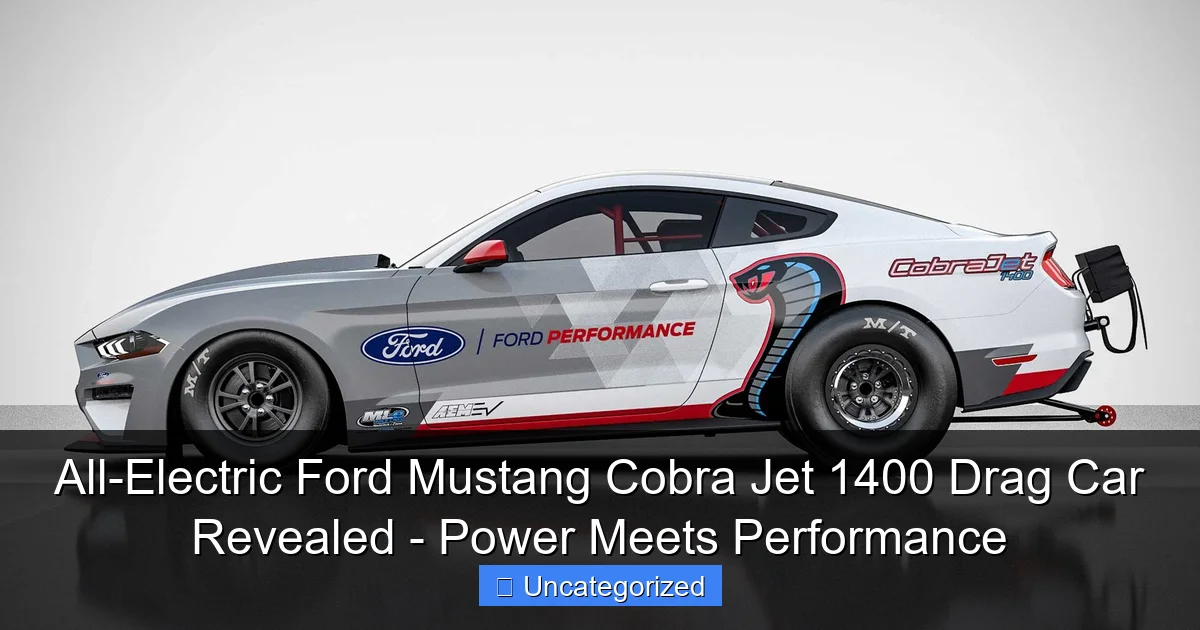 All-Electric Ford Mustang Cobra Jet 1400 Drag Car Revealed - Power Meets Performance