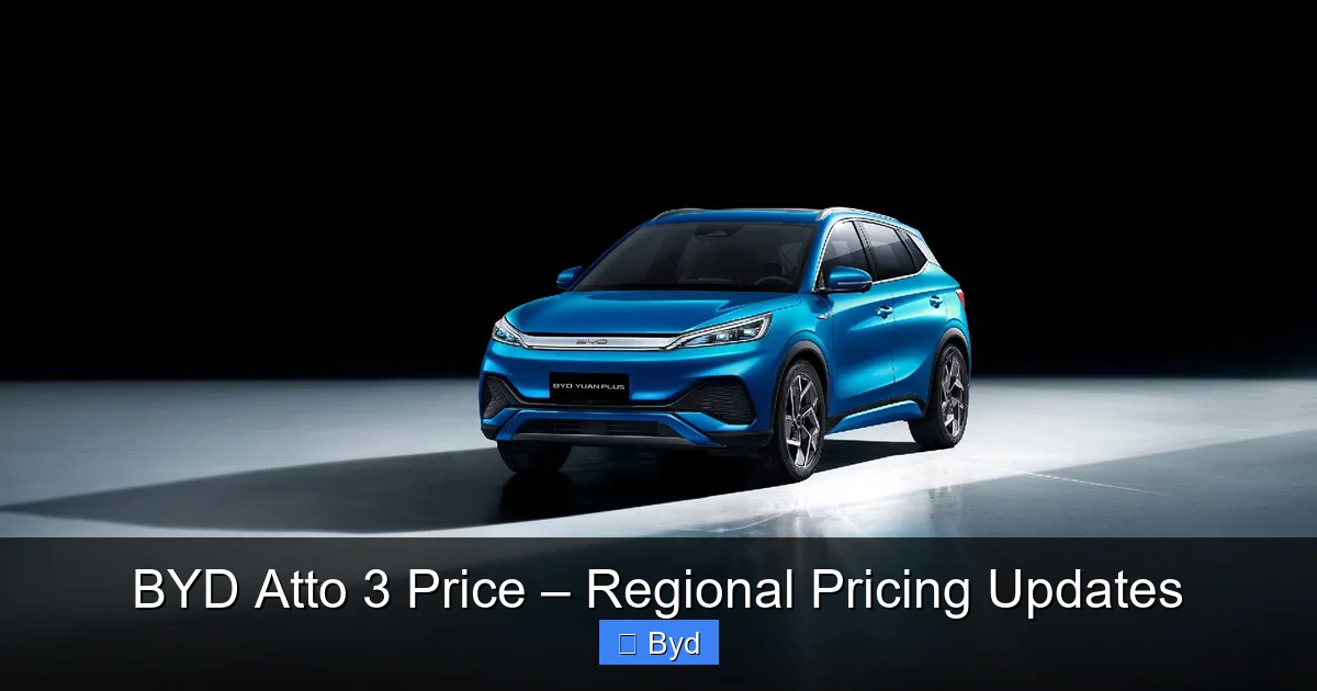 Featured image for BYD Atto 3 Price – Regional Pricing Updates
