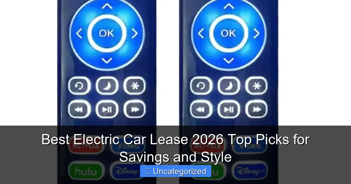 Best Electric Car Lease 2026 Top Picks for Savings and Style