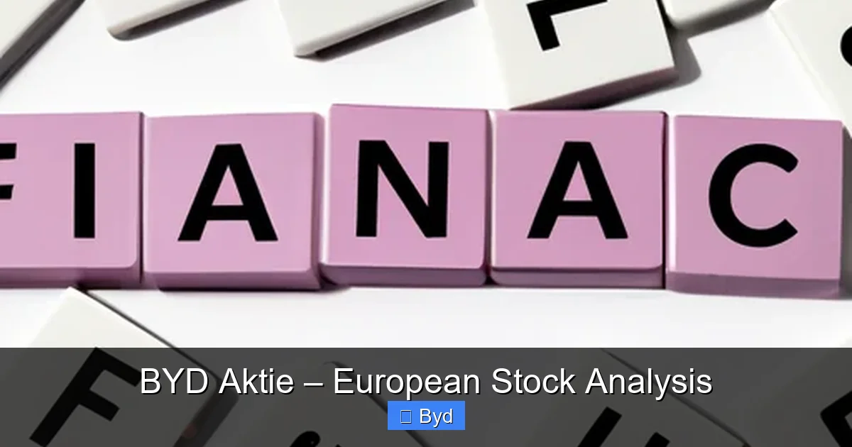 Featured image for BYD Aktie – European Stock Analysis
