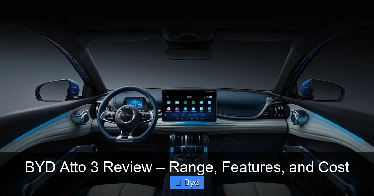 Featured image for BYD Atto 3 Review – Range, Features, and Cost