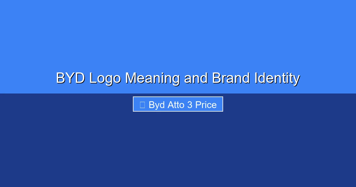 Featured image for BYD Logo Meaning and Brand Identity