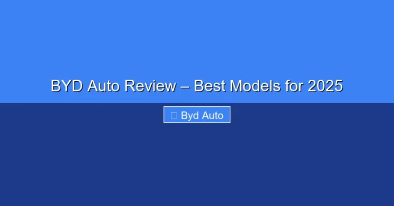Featured image for BYD Auto Review – Best Models for 2025