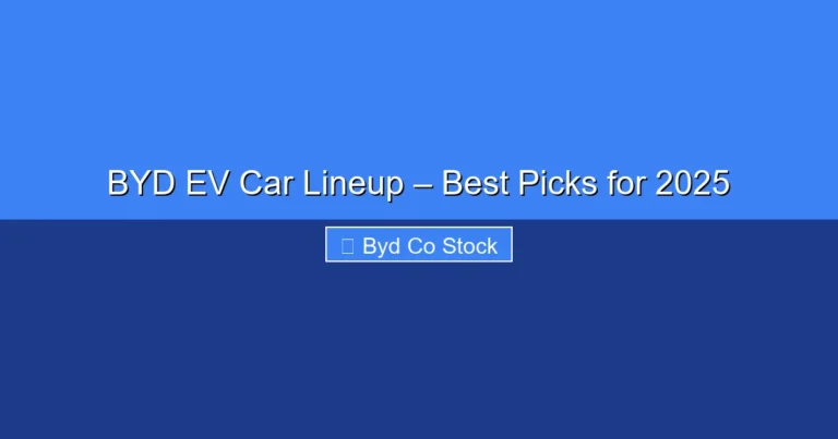 Featured image for BYD EV Car Lineup – Best Picks for 2025