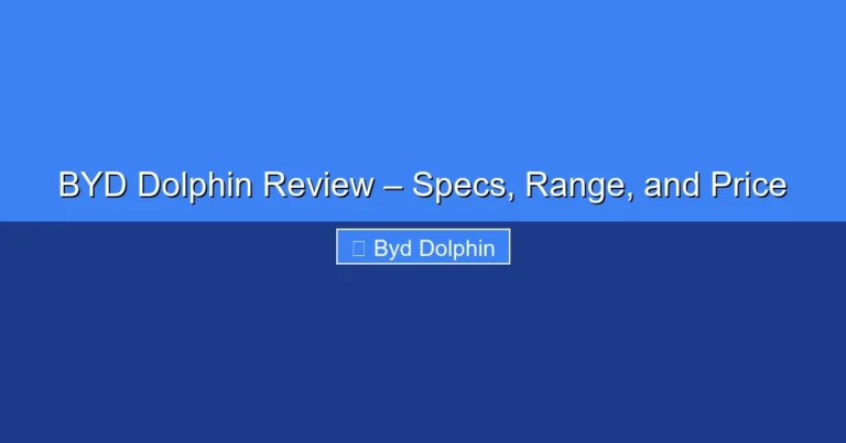 Featured image for BYD Dolphin Review – Specs, Range, and Price