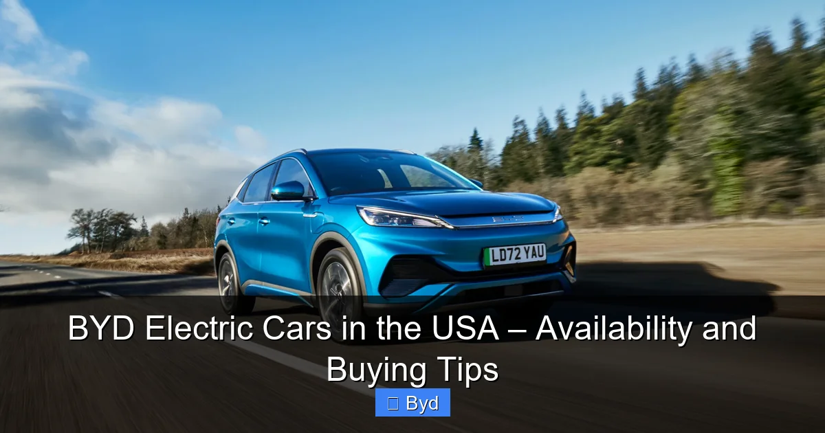 Featured image for BYD Electric Cars in the USA – Availability and Buying Tips