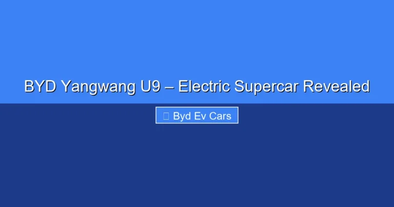 Featured image for BYD Yangwang U9 – Electric Supercar Revealed
