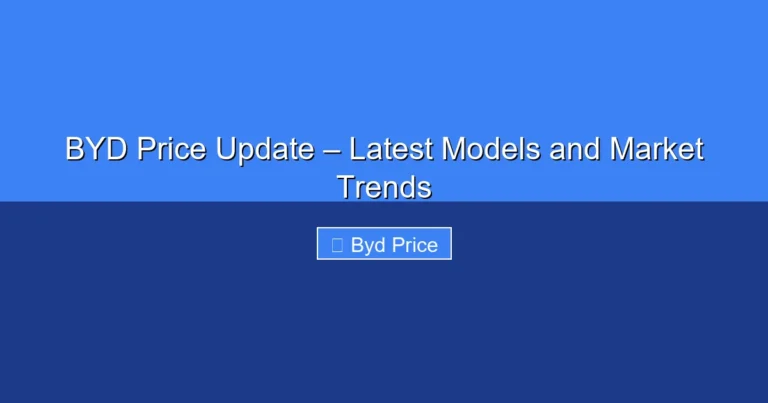 Featured image for BYD Price Update – Latest Models and Market Trends