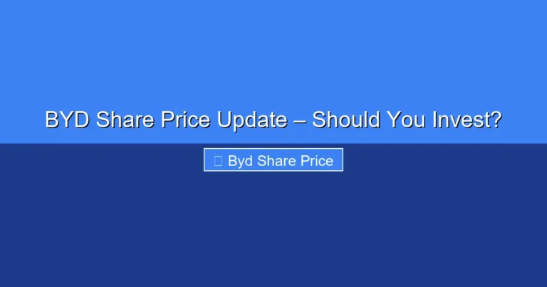 Featured image for BYD Share Price Update – Should You Invest?