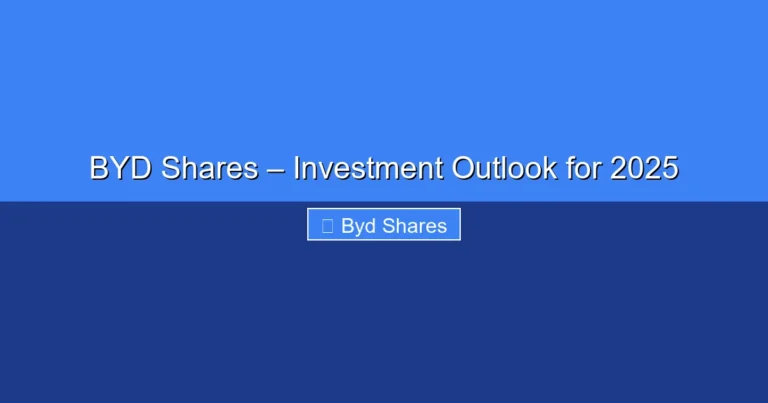 Featured image for BYD Shares – Investment Outlook for 2025